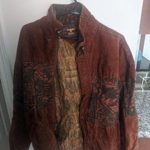 Vintage suede bomber jacker